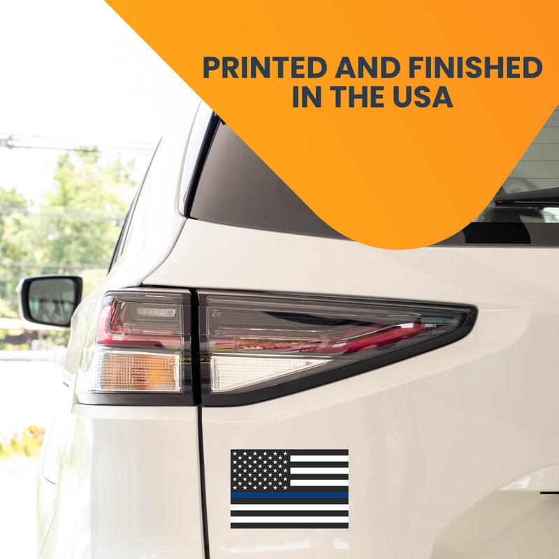 Magnet Me Up Thin Blue Line American Flag Magnet Decal, 4x6 Inch, Heavy-Duty Automotive Magnet for Car, Truck, SUV, Show Your Support for Police and Law Enforcement Officers, Made in The USA - Image 3